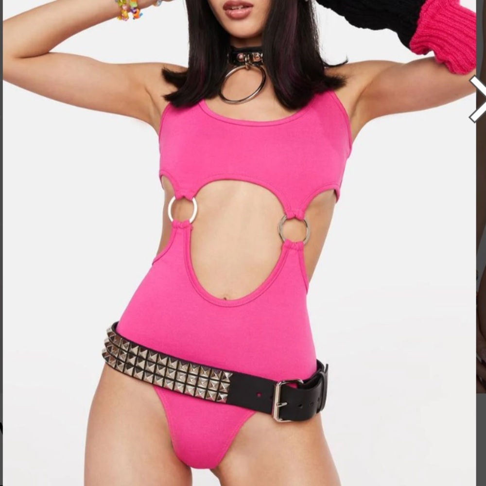 Dolls Kill - Rave Delirium Cut Out Bodysuit